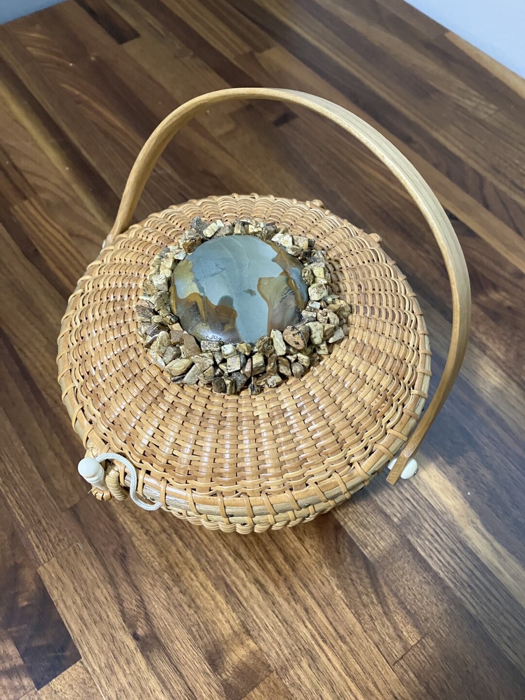 Ornate Nantucket Basket Purse Etsy