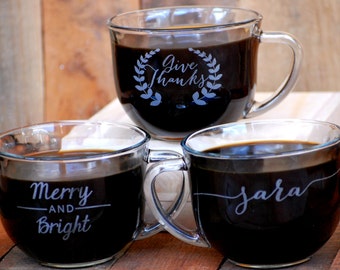 Personalized Mugs, Coffee Wedding Favor, Wedding Reception, Guest Gifts, Winter Wedding Favors, Dessert Bar, Coffee Bar, Hot Cocoa Bar, Mugs