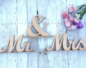 Mr and Mrs Sign, Wedding Sweetheart Table, Mr and Mrs Table Sign, Rose Gold Pink, Wedding Sign, Mr & Mrs Letters XL, Bride Groom Table Decor