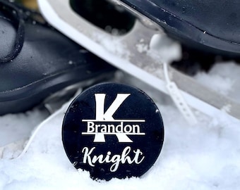 Engraved Hockey Puck, Personalized Ring Bearer Gift, Groomsmen Hockey Gift, Custom Hockey Puck Wedding Gift