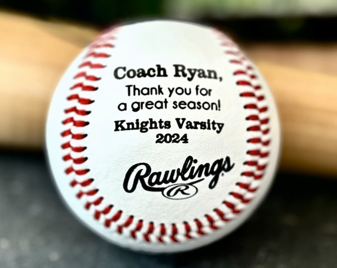 Engraved Baseball, Custom Message Baseball, Baseball Coach Gift, Baseball Gift Laser Engraved Ball Personalized Baseball Birthday Graduation