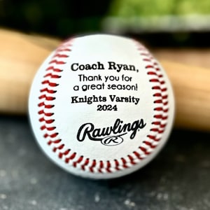 Engraved Baseball, Custom Message Baseball, Baseball Coach Gift, Baseball Gift Laser Engraved Ball Personalized Baseball Birthday Graduation