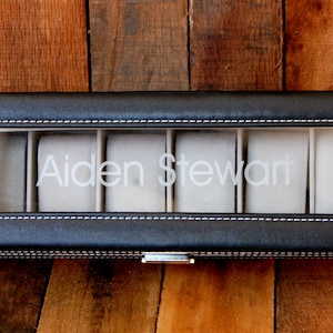 Boyfriend Gift, Personalized Watch Box, Husband Birthday Gift, Watch Storage Box, Boyfriend Anniversary, Watch Display, Watch Organizer Case