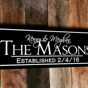 Personalized Family Sign with Names / Sign for Home / Wedding Gift / Name Sign / Sign for Wedding / Family Name Sign / Custom Wood Sign
