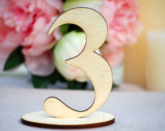 Wedding Table Numbers, Wooden Table Numbers, Table Numbers for Rustic Wedding, Set of 1-10