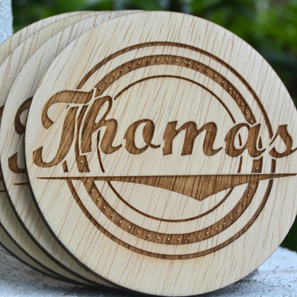 Corporate Gift, Promotional Gift, Personalized Coasters, Custom Coasters, Company Gifts, Coworker Gift, Business Branding, Wood Coaster Gift