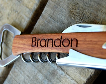 Outdoor Gift Men / Bottle Opener / Personalized Groomsmen Gift Wedding / Father of the Groom /Father of the Bride / Home Bar Gifts for Dad