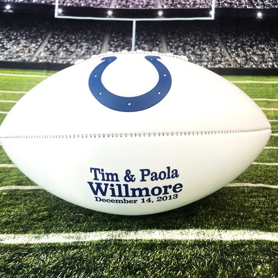 Personalized Football Gift for Men, Custom Engraved Football Valentines Gift, Personalized Gift for Him, Football Keepsake Memory Gift