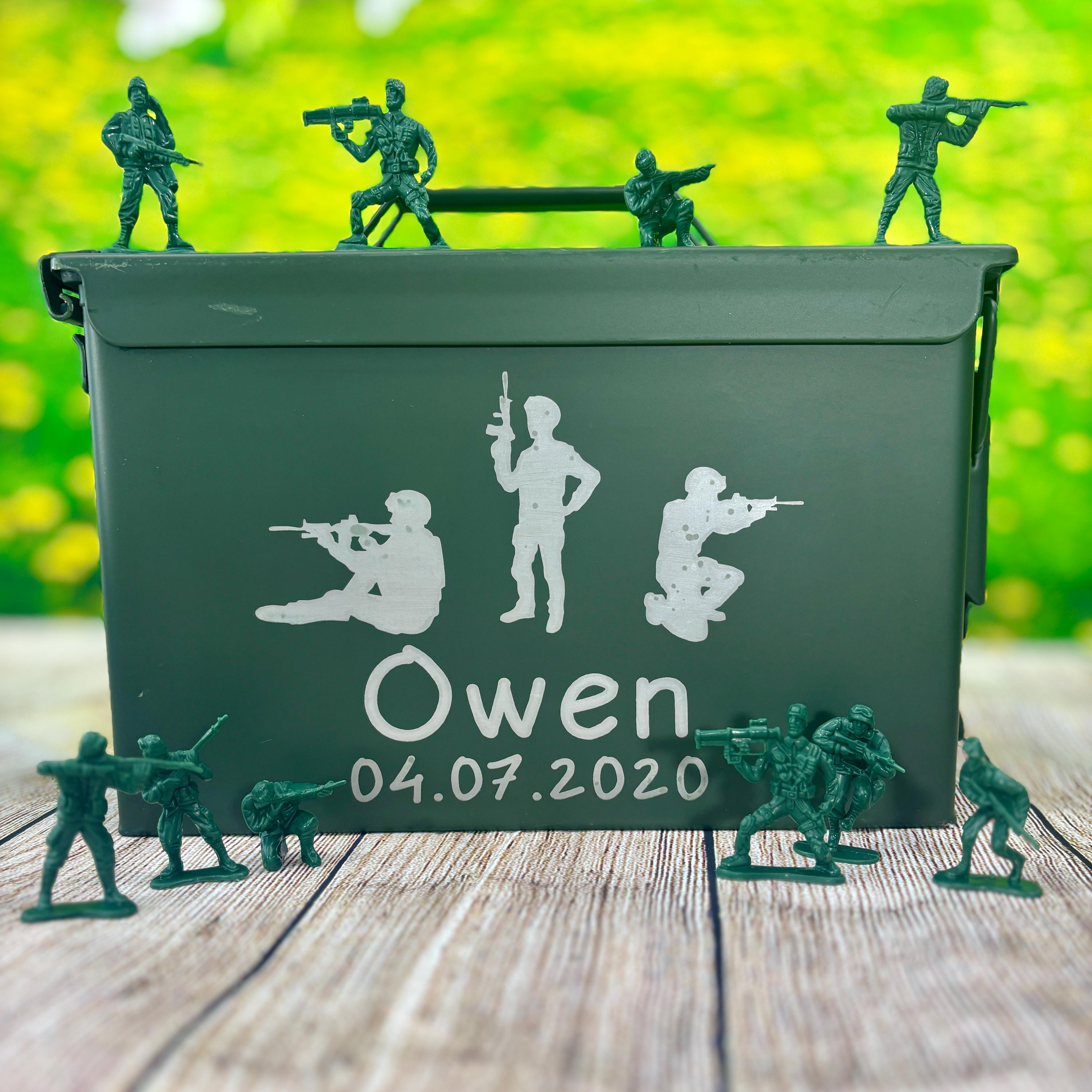 Custom Ring Bearer Gift - Engraved Ammo Can - Boy Birthday Gift W