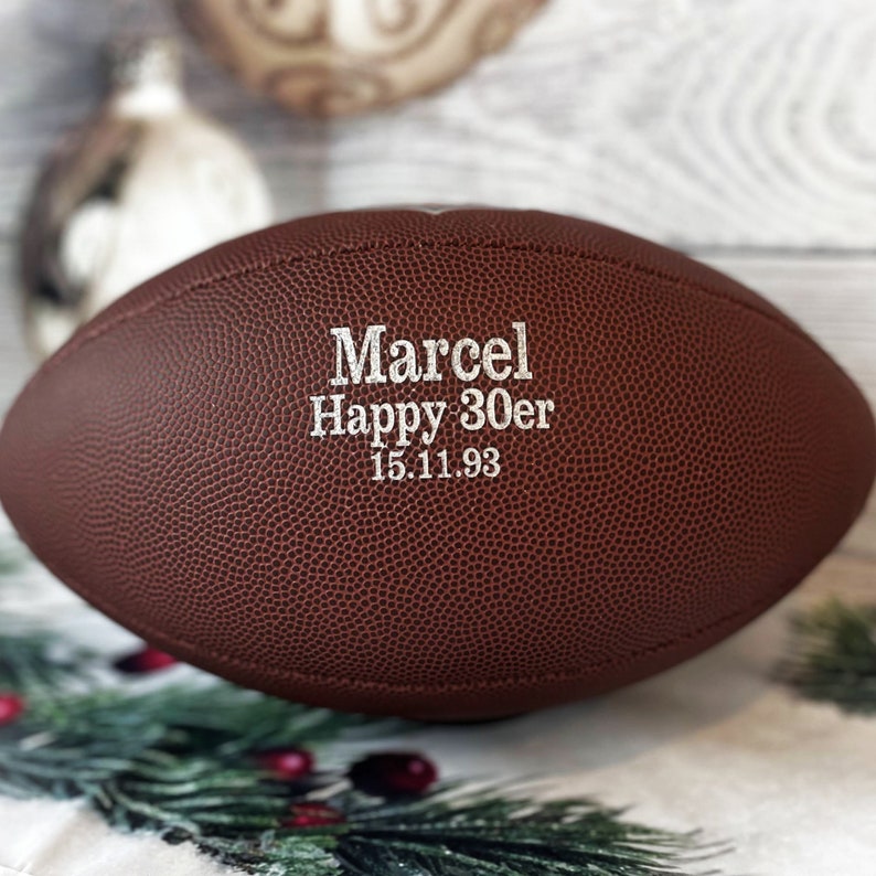 Personalized Football, Groomsmen Gift, Ring Bearer Gift, Best Man Gift, Wedding Keepsake, Custom Football, Gifts for Men, Groomsman Football image 5