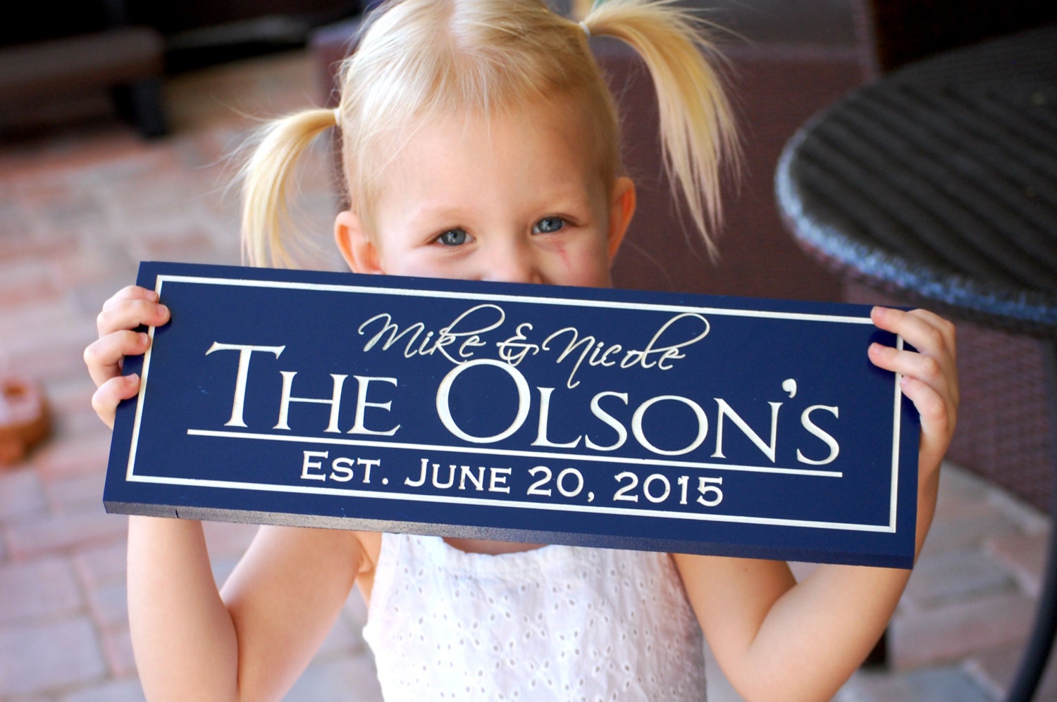 Personalized Name Sign / Wedding Gift / Family Sign With Names Etsy