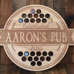 Personalized Bar Sign Carved Wood Sign Custom Wood Sign Personalized Wood Sign Groomsmen Gift Cabin Man Cave Pub Bar Decor Rustic Home Decor