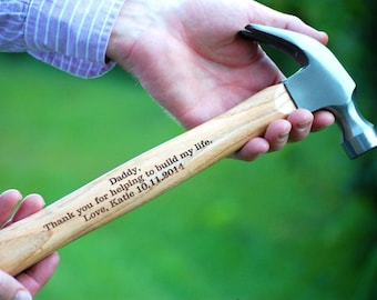 Personalized Hammer, Father of the Bride/Groom, Hammer Personalized Wedding Gift, Groomsmen Hammer, Wedding Keepsake