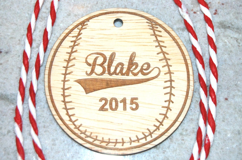 Gifts Tags Christmas, Gift Tags Personalized, Baseball Christmas Ornament, Holiday Ornament Baseball, Boys Christmas Ornament, Boys Baseball image 1