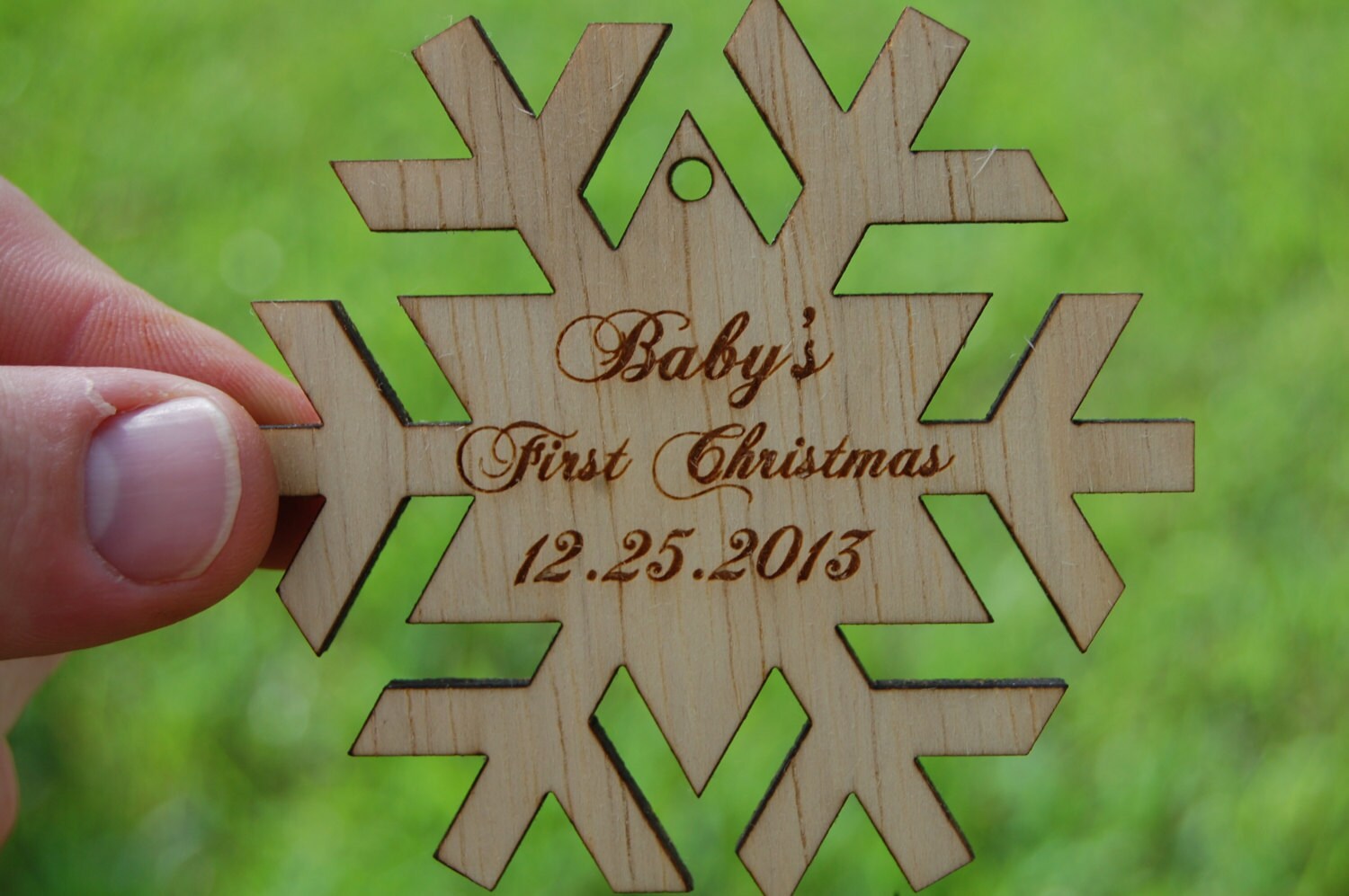Creative Co-op Handmade Baby's First Christmas Ornament