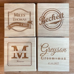 Groomsmen Gift Box, Groomsmen Proposal, Groomsmen Gifts, Groomsmen Box, Groomsman Gift, Custom Best Man Gift, Personalized Groomsmen Gift Wood Box - Option 1