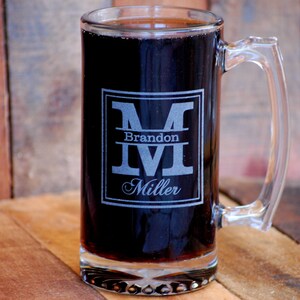 Personalized Beer Mug, Groomsmen Mug, Personalized Mug for Wedding Gift, Engraved Mug, Best Man Gift, Gifts for Men, Mens Gift, Groomsmen image 3