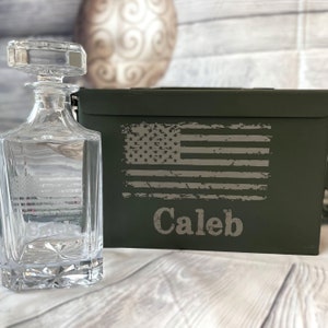 Personalized Ammo Box, Ammo Storage, Custom Stash Box, Groomsmen Gifts, Custom Ammo Can, Engraved Ammo Box, Engraved Box