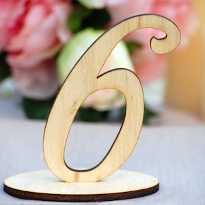 Wedding Table Numbers, Wood Table Numbers for Wedding Reception, Rustic Wedding, DIY Table Decoration