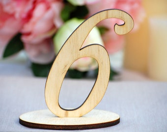 Wedding Table Numbers, Wood Table Numbers for Wedding Reception, Rustic Wedding, DIY Table Decoration