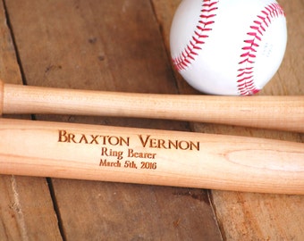 Personalized Groomsmen Gifts, 4 Baseball Bat Trophies, Wedding Gift Men, Ring Bearer Gift, Usher Gift, Wedding Gift Sports, Groomsman Gift