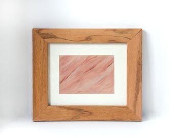 Reimagined Thrifted Abstract Art | Wall Art | Framed Decor | Piece 005 | Rust