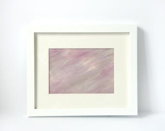 Reimagined Thrifted Abstract Art | Wall Art | Framed Decor | Piece 006 | Lilac