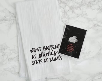 Custom Mother/Grandmother's Tea Towel