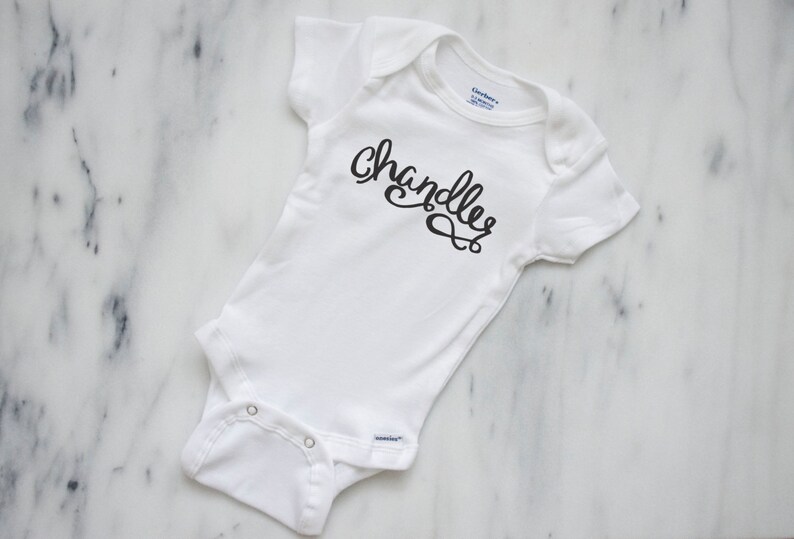 Custom Baby Name Outfit Etsy