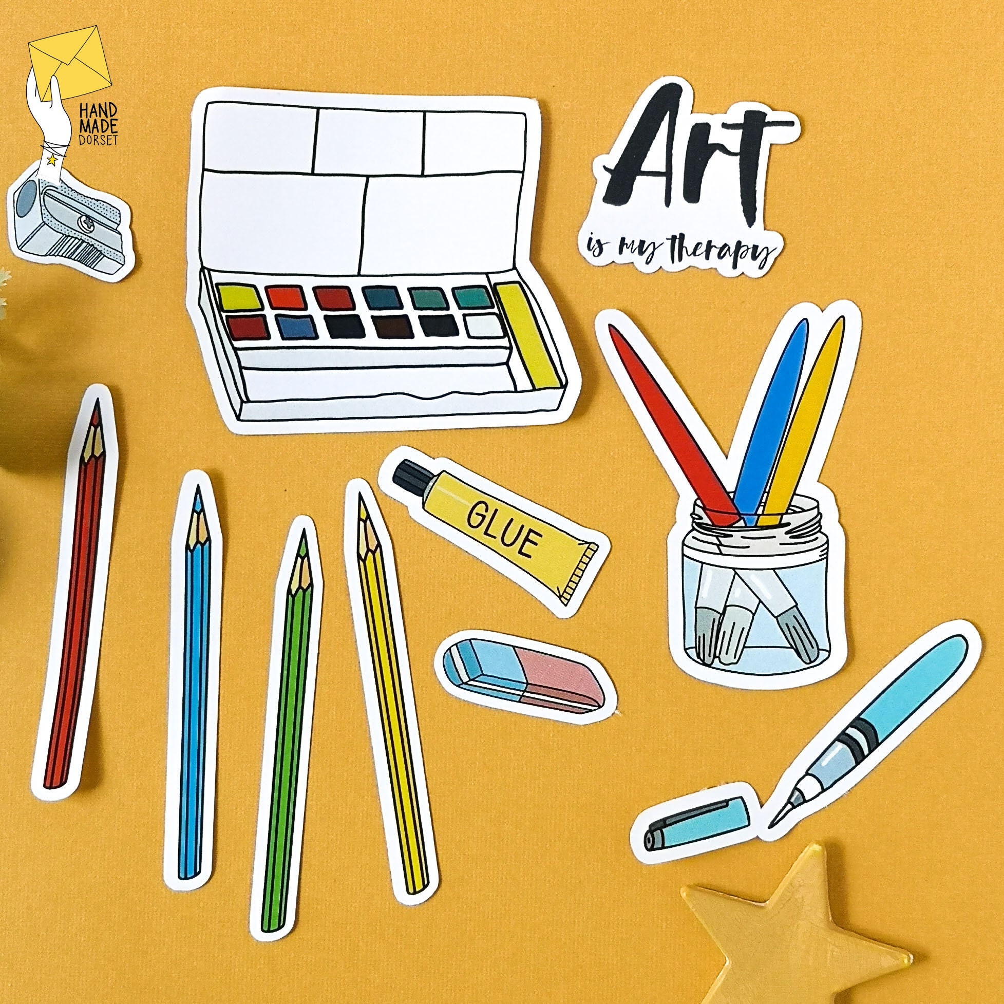 Art sticker packart stickerpainting stickersjournal Etsy