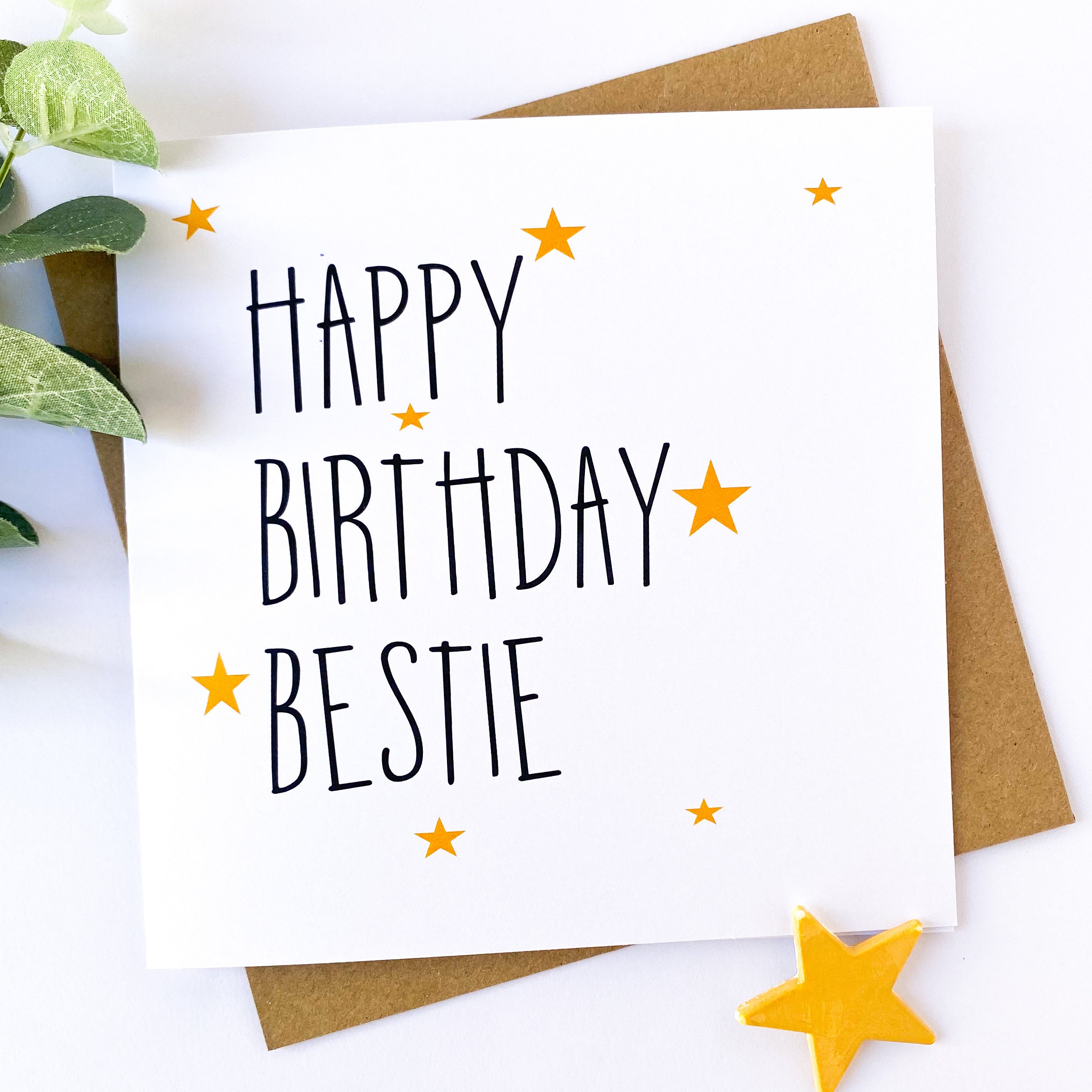 Bestie Birthday Cardbirthday Card For Bestie Bestie Etsy