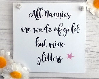 Nanny gift, special Nanny grandparent present, plaque, sign, funny saying, first Christmas, Grandchild, mother-in-law, home decor, mum