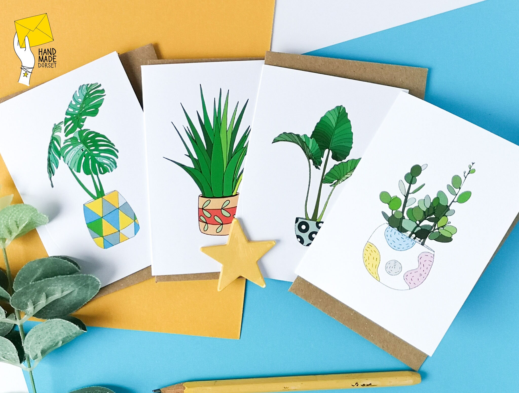 Plant note cardsset of plant cardsblank plant cardsplant Etsy