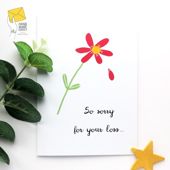 Sorry For Your Loss Cardin Sympathy Cardthinking Of You Etsy Sorry For Your Loss Cardin Sympathy Cardthinking Of You Etsy