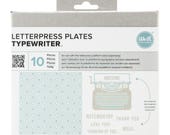 Typewriter Letterpress Plates Alphabet Printing Press