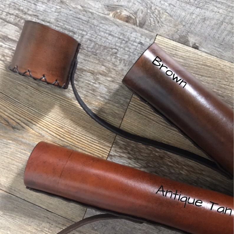 Leather Document Tube or Case scroll tube Etsy