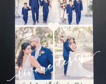 Wedding Thank You Card/Engagement Announcement with Picture