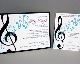 Music Note Invitation