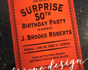 Bulliet Bourbon Inspired Invitation