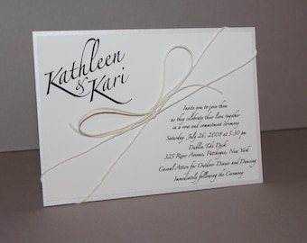 Tie The Knot Invitation