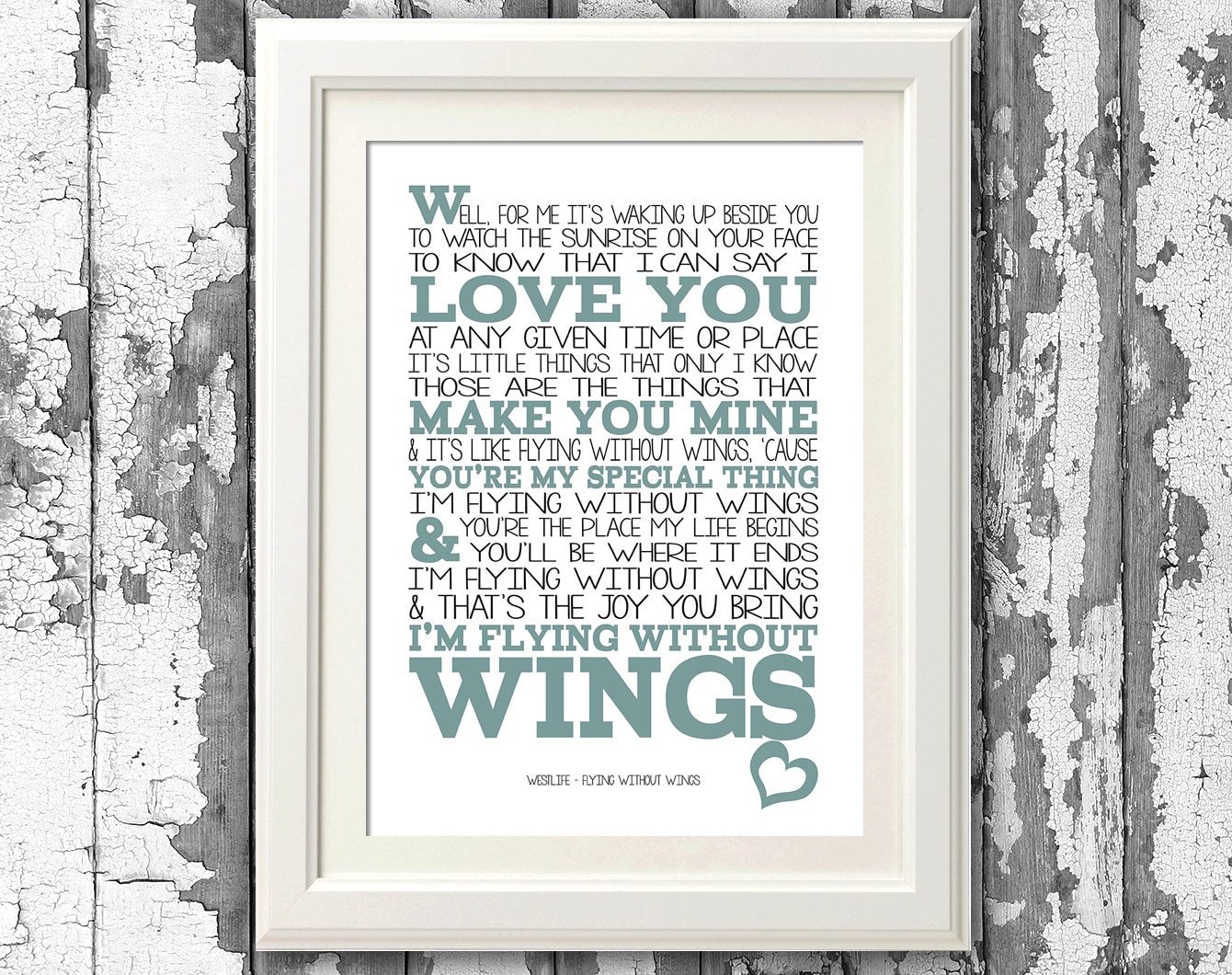 Westlife Flying without wings 8x10 picture mount &amp; Print | Etsy
