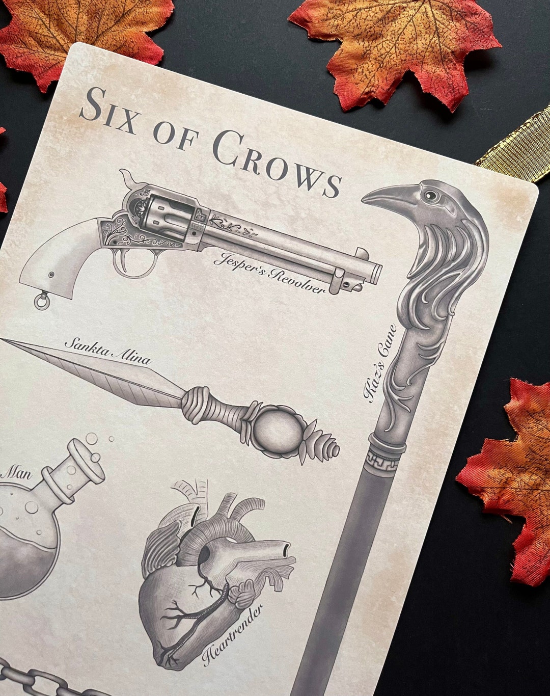 Six of Crows | Shadow and Bone | Art Print | 8 X 11 Inches - Etsy
