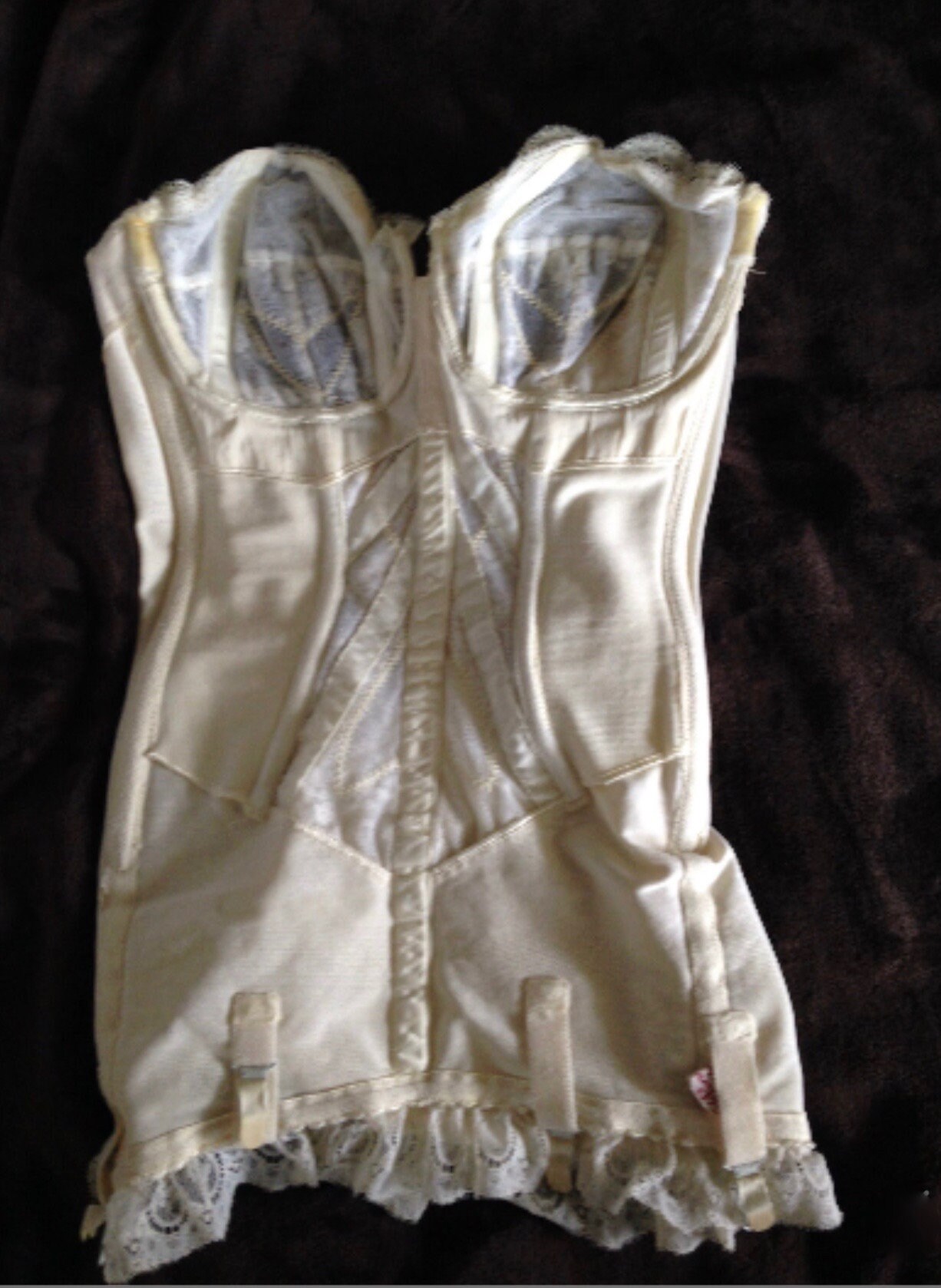 Open Bottom Vintage Girdle. Corde de Parie French lace Girdle Etsy