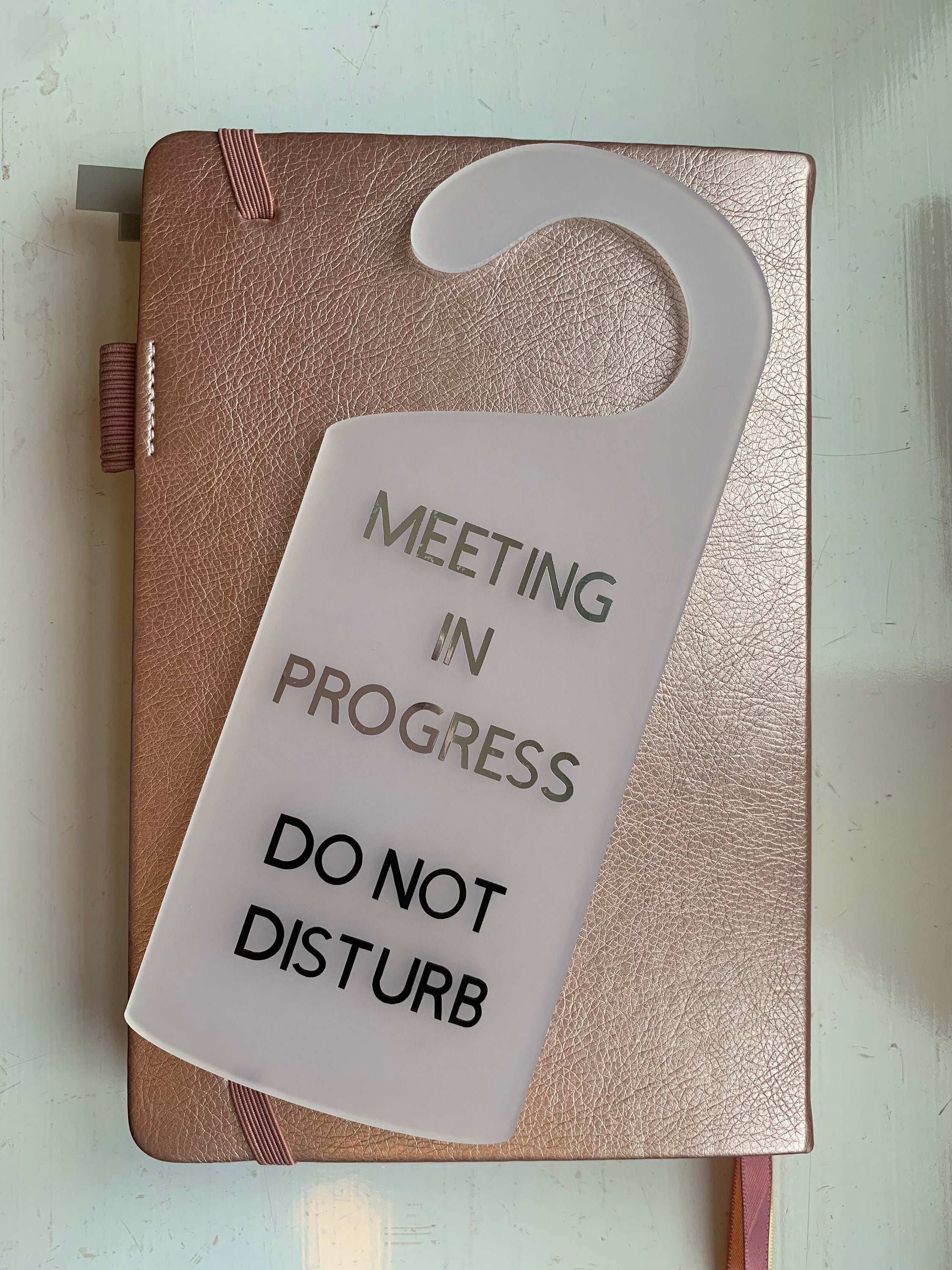 Frosted acrylic Door Hanger / Door Sign / Home Office / Etsy