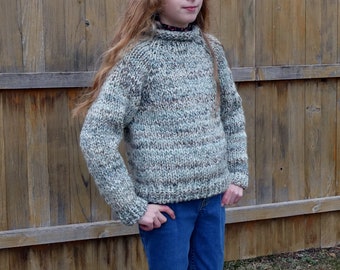 KNITTING PATTERN Margaret Mock Turtleneck Sweater, Classic Sweater Knitting Pattern, Knit Pullover Jumper, Raglan Pullover Sweater Pattern