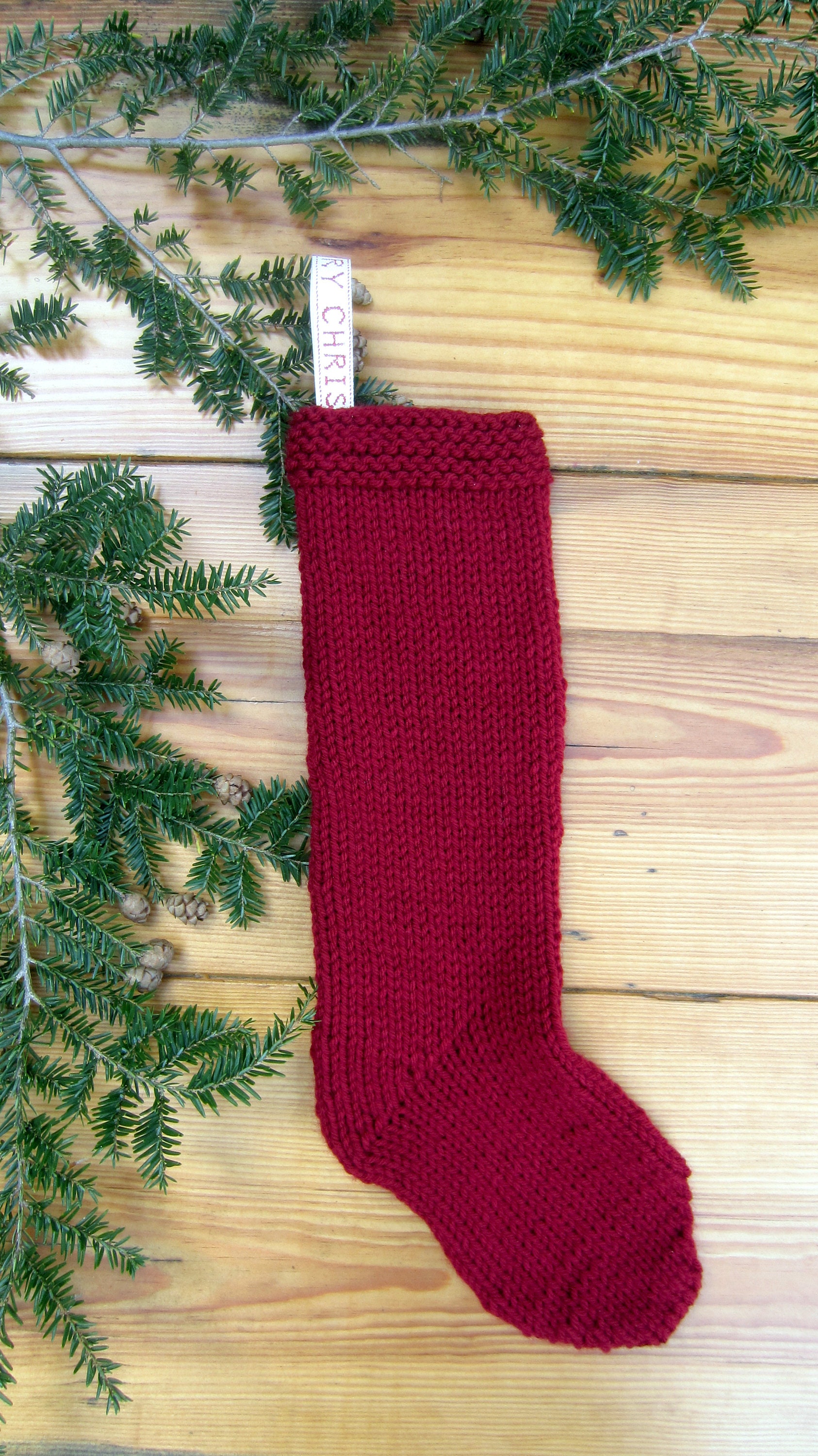 Traditional & Vintage Cable Knit Christmas Stocking Pattern - Etsy