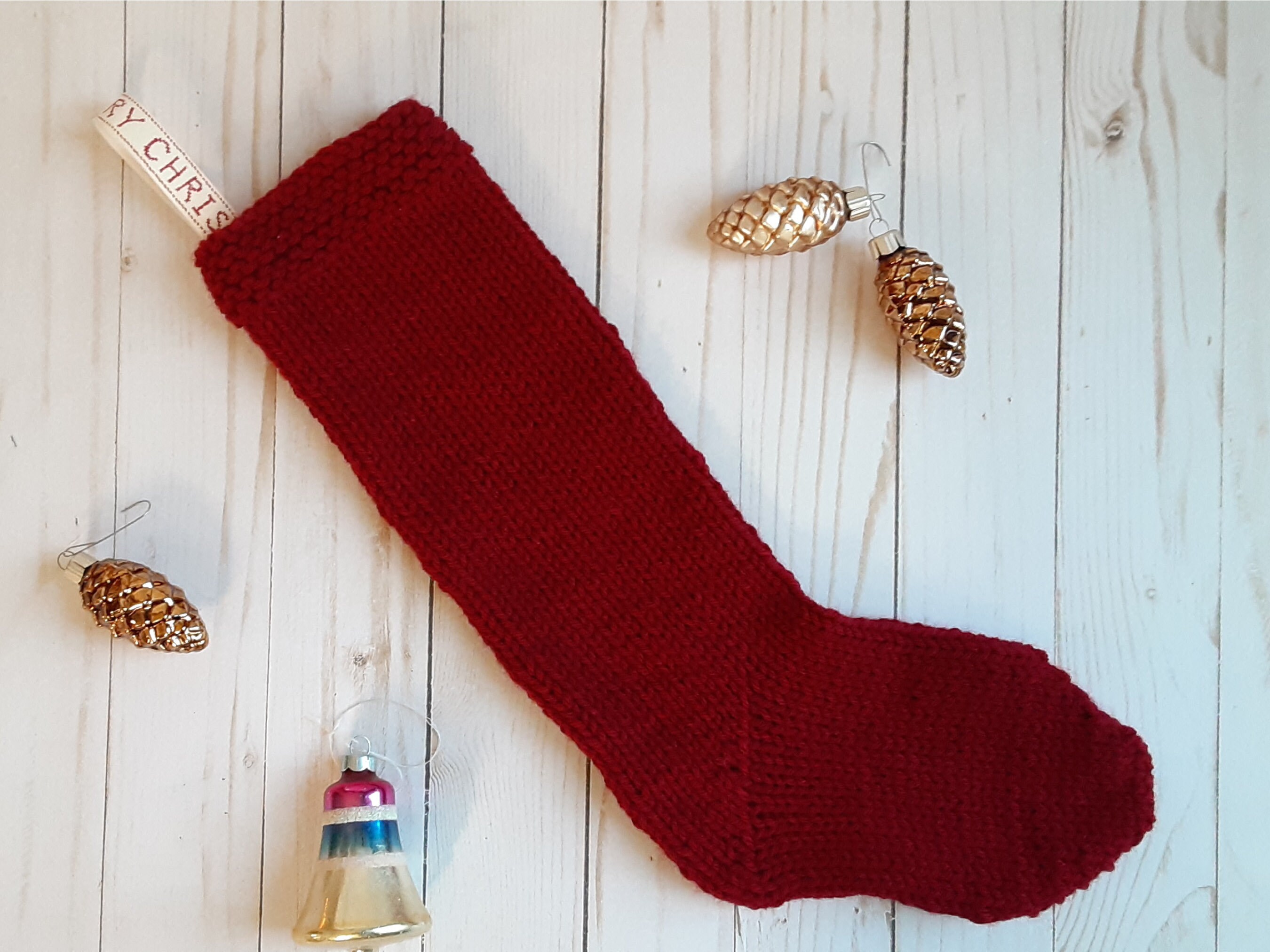 Traditional & Vintage Cable Knit Christmas Stocking Pattern - Etsy