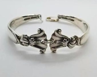 Wallace, Romance of the Seas, Sterling Silverware Bracelet, from 1950, Substantial, Sterling Jewelry