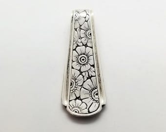 Towle Silver Co., Old Brocade, Sterling Silverware, Floral Slide Pendant, from 1932