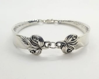 Wallace Silver, Orchid Elegance Sterling Silverware Bracelet from 1956